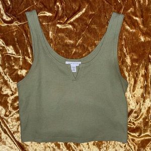 Topshop Cropped Tank Top